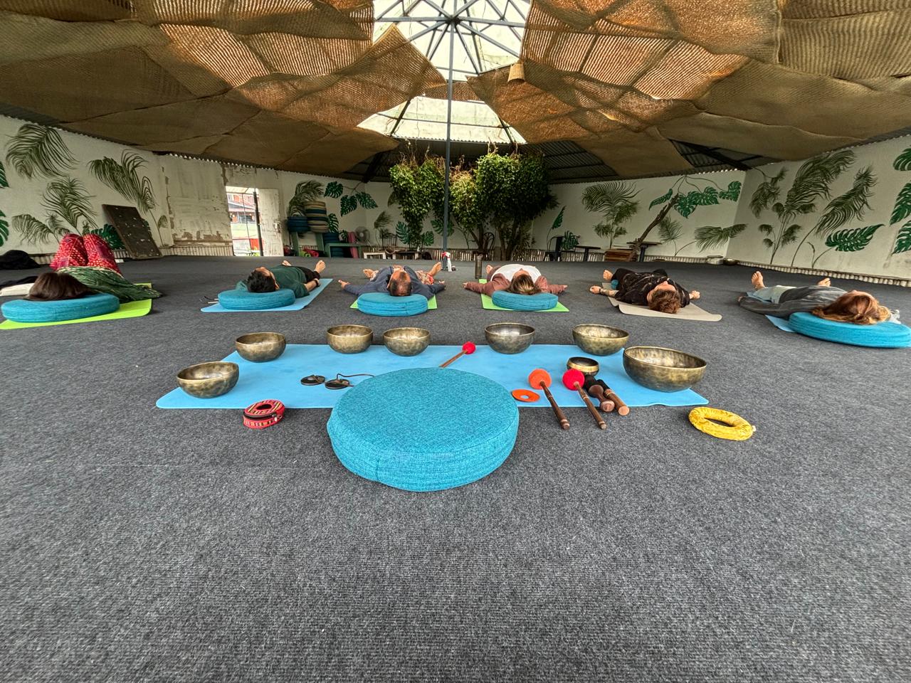 Himalayan Sound Healing Session at Unmani Yoga Retreat in Pokhara Nepal